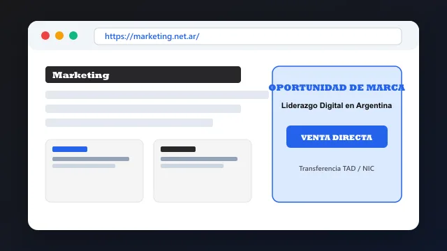 Modelo de aplicación comercial y proyectos digitales para marketing.net.ar